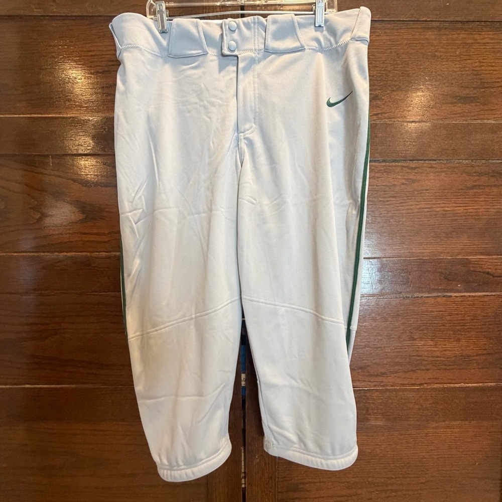 NWT Nike Men's XL baseball pants green grey athletic team engineered uniform